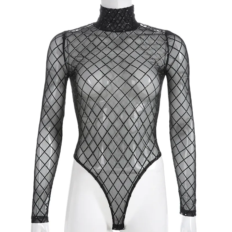 Mesh Turtleneck Bodysuit 09
