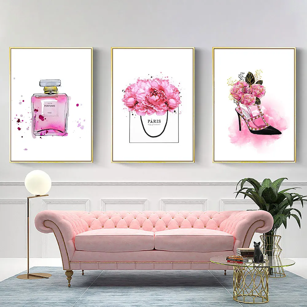 

Pop Art Painting Canvas Modern Posters and Prints For Living Room Wall Art Nordic Pictures For Girls Room Flower Poster Unframed
