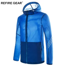 ReFire gear летняя легкая быстросохнущая кожаная куртка мужская Солнцезащитная дышащая ветрозащитная куртка мужская водонепроницаемая уличная куртка