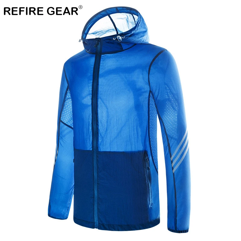 ReFire Gear летняя легкая быстросохнущая кожаная куртка мужская Солнцезащитная