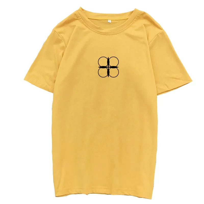 

New T-Shirt Girl T Shirt Women Summer Korean Kpop Bangtan Boys Print Casual Short Sleeve Cotton Candy Colors Harajuku Tshirt