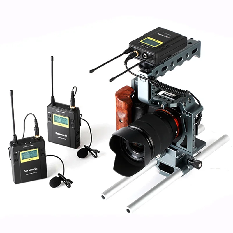 

UWMIC9 Broadcast UHF Camera Wireless Lavalier Microphone System Transmitters and Receivers for Sony DSLR Camera &Camcorder