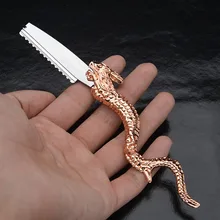 Stainless Steel Hairdressing Barber Razor Blade Thin Hair Knife Professional Men Shaver Hairdresser Thinning Shaving Salon Tool