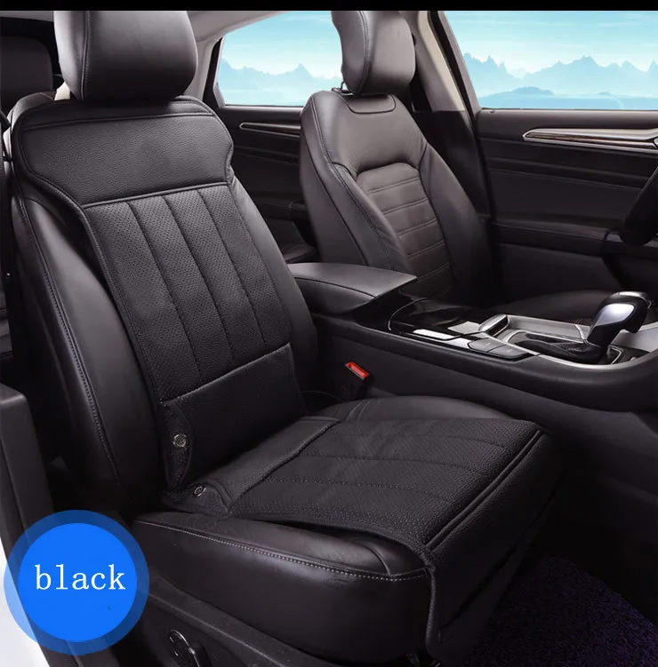 Multifunctional super fiber leather ventilated car seat cushion summer