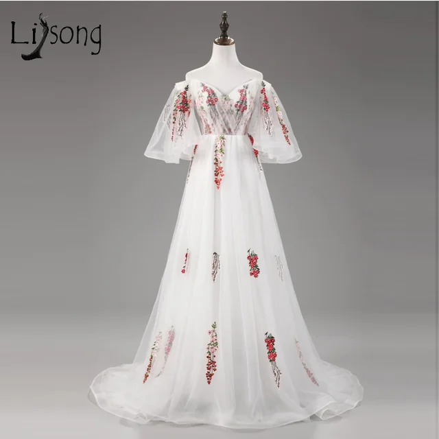 Puffy Sleeve Wedding Dress