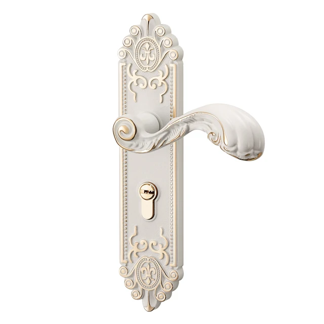 Ivory White Interior Door Lock Household Solid Wooden Doors Bedroom ... Ivory White Interior Door Lock Household Solid Wooden Doors Bedroom ...