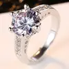 Dovolov-bague de mariage élégante pour femmes, bijoux charmants, à la mode, véritable plaqué Rhodium, accessoire D3 ► Photo 2/5