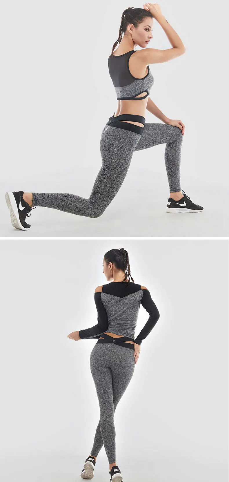 VANSYDICAL Leggings Women Sexy Yoga Pants Sports Pants Elastic Fitness Pants Workout Running Tight Sport Legging Female Trousers 20