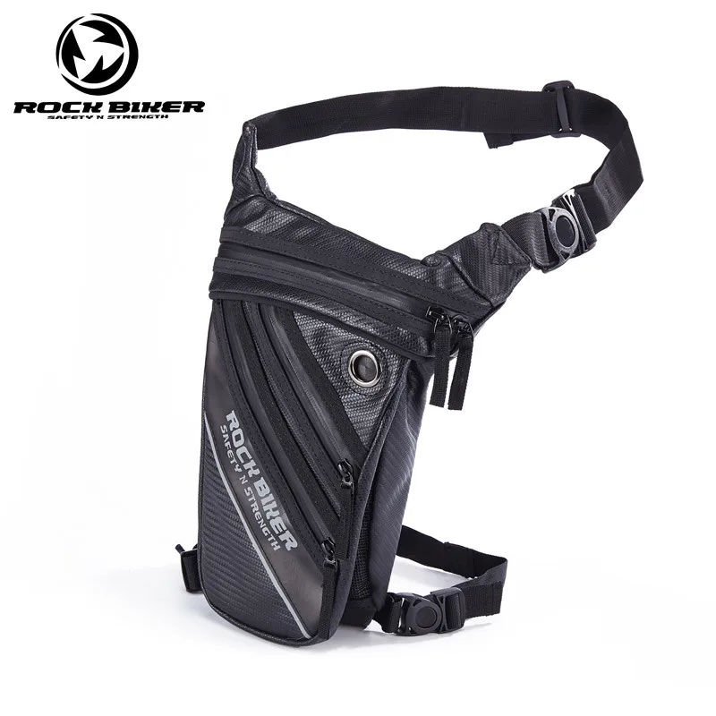 Motorcycle Bag Waterproof Leg Bag Biker Waist Bag Leather Multifunction