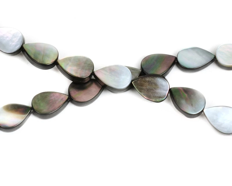 soosmith Natural Black Shell Perles Beads Drops of Water Shape Loose Spacer Shell Beads For Jewerly Making Handmade Diy Craft (3)