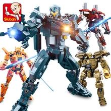 Movie Pacific Rim Jaeger Gipsy Danger and Battle Damage Gipsy Danger Action Figures Legoes Building Blocks Bricks Model Toy