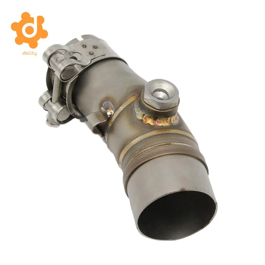 Exhaust Mid Section Link Pipe Connect Elbow Tubes for Kawasaki ER6N