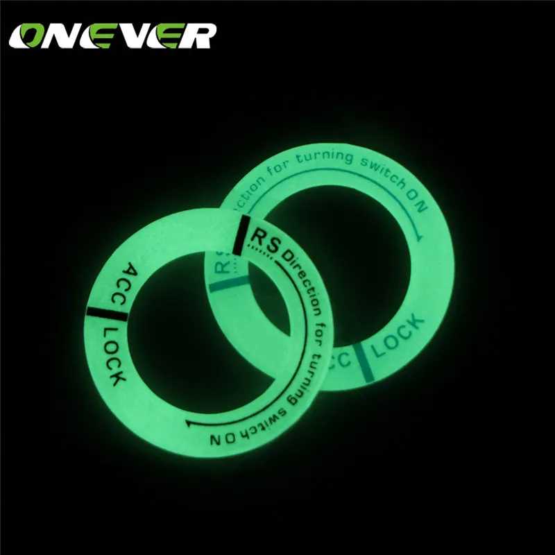 

Onever 1PC Car luminous ignition switch decoration stickers key hole protection circle For Ford Focus 2 3 MK2 MK3 MK4 ST RS kuga