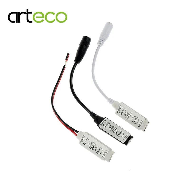 DC12V мини 3 клавиши RGBW контроллер для светодиодной ленты 5050 RGBWW 5PIN LED контроллер|rgbw