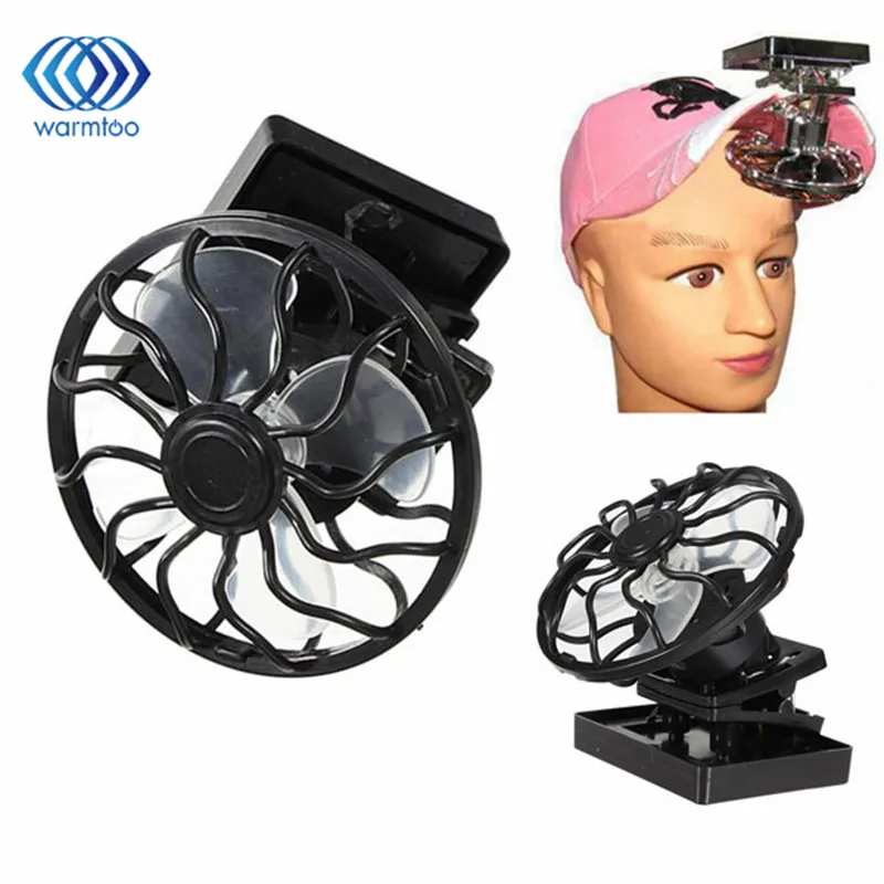 

1Pcs Newest Solar Cell Fan Sun Power Energy Panel Clip-on Cooling Hat High Quality Cooler For Camping Hiking