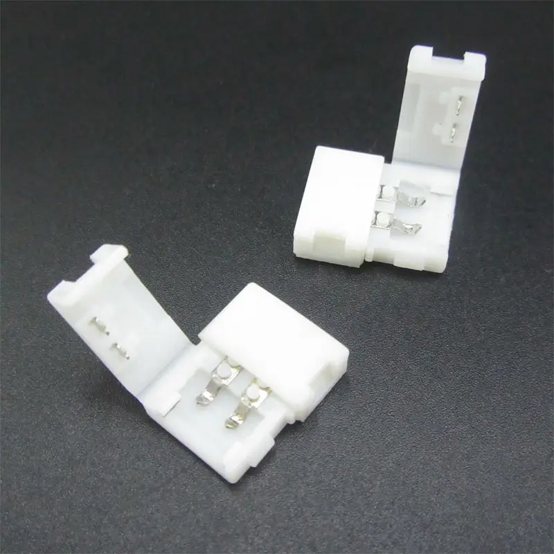 

10PCS 10mm 2 pins Quick LED Strip Connectors for 5050,5630,5730 single color LED Strip Light