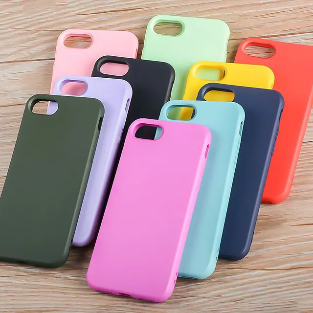 Silicone case for iPhone 8 Plus 7 Plus soft TPU material