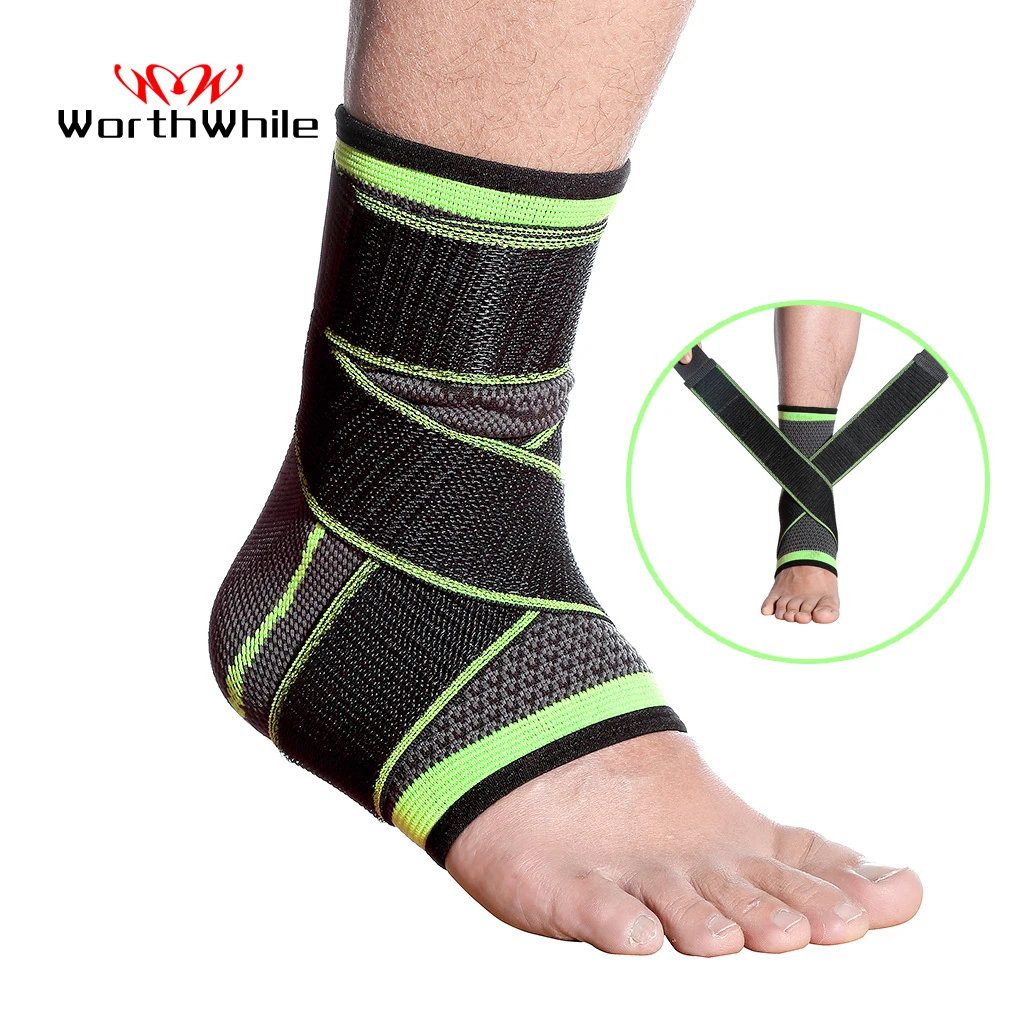 Стоящий 1 шт. спортивный бандаж для лодыжки компрессионный ремешок рукава поддержка 3D плетение эластичный бандаж для ног Защитное снаряжение для спортзала фитнес|Поддержка лодыжки|   | АлиЭкспресс