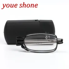 Youe shone модные очки для чтения для мужчин и женщин Мини Складные очки для чтения