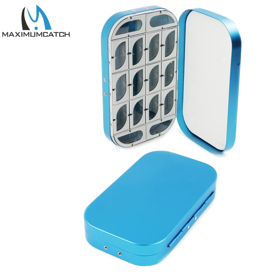 

Maximumcatch Fly Box Multifunction Aluminum 16 Compartments Aluminum Fly Fishing Box Aluminum Fly Box
