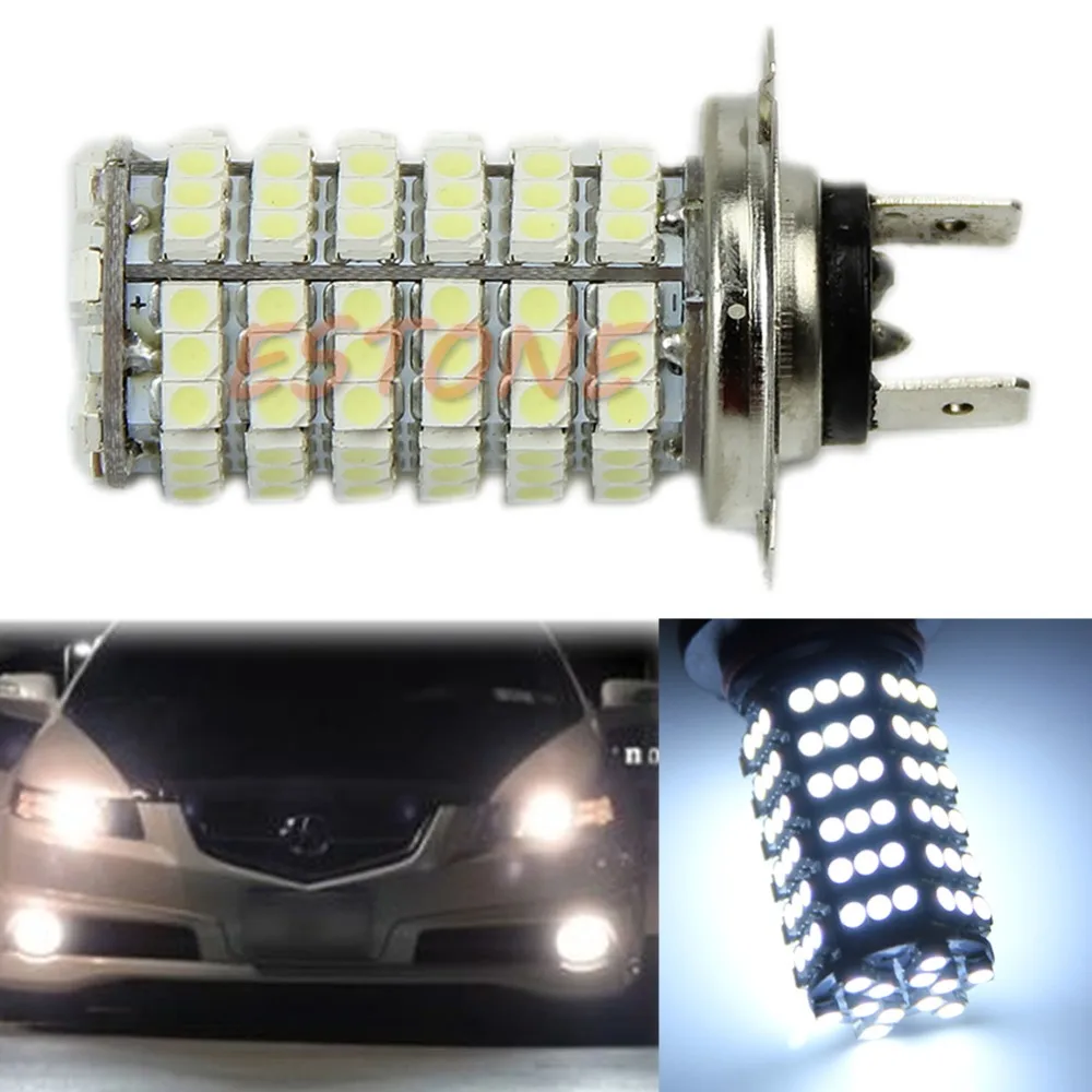 Новая белая H7 3528 120 LED SMD Автомобильная противотуманная яркая лампа высокой