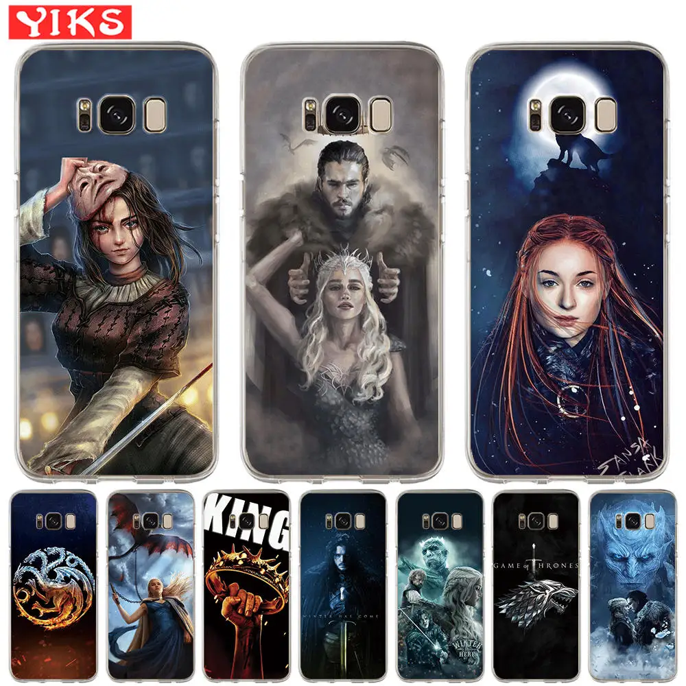 

Game Thrones Stark Badge Case For Samsung Galaxy S10 Plus S10e S9 S8 Plus S7 S6 Edge Note 8 9 Soft Phone Cover Coque Etui fundas