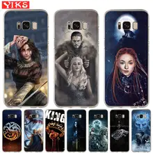 Juego de tronos Stark placa funda para Samsung Galaxy S10 más S10e S9 S8 más S7 S6 borde Nota 8 9 suave de la cubierta del teléfono de Coque estuche fundas