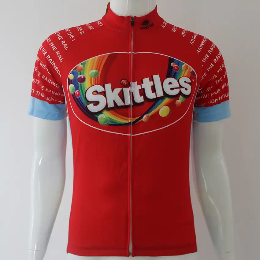 skittles cycling jersey