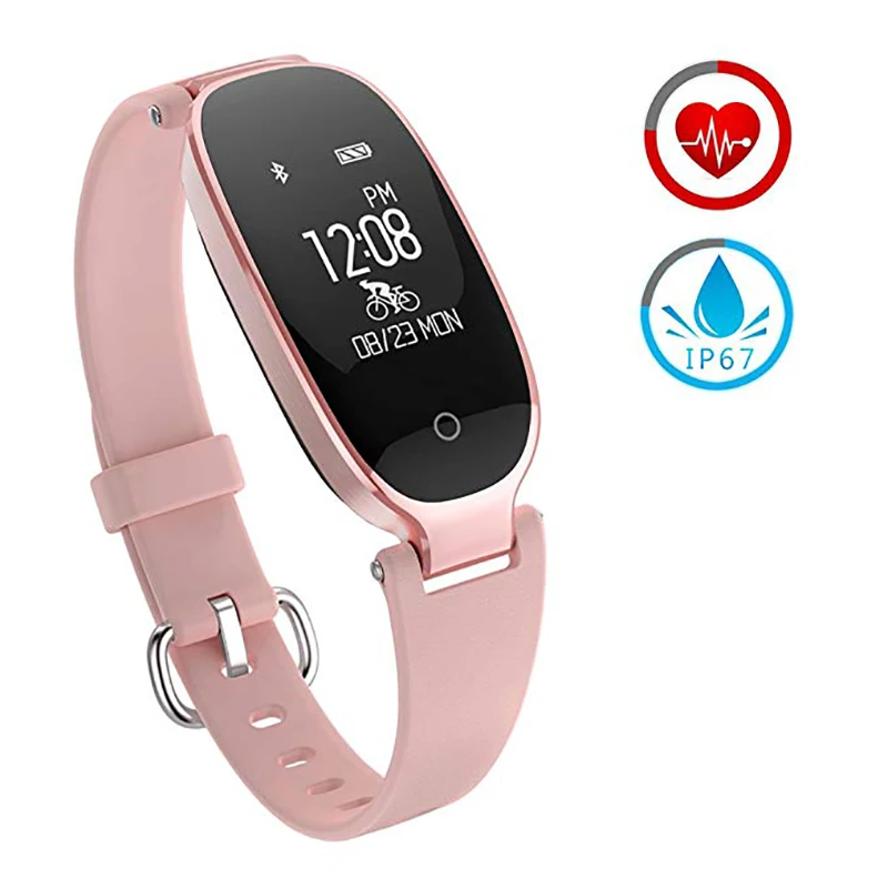 

Bluetooth Smart Watch Fitness Tracker Activity Watch & Heart Rate Monitor Waterproof Touch Screen Smart Bracelet For Android IOS