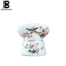 Фарфор в китайском стиле ярмарка чашка офисная чайная посуда чайная церемония аксессуары нарисованный вручную Цветок Птица узор листья фильтр подарки