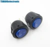 5Pcs Mini 3 Pin Round SPDT ON-OFF Rocker Switch Snap-in Blue ► Photo 2/4