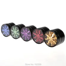 Lightning Grinder ! 4 Parts 63MM Metal Aluminum Herb Tobacco Crusher Smoke Crack Hand Smoking Hookah Pipe Accessories Grinder