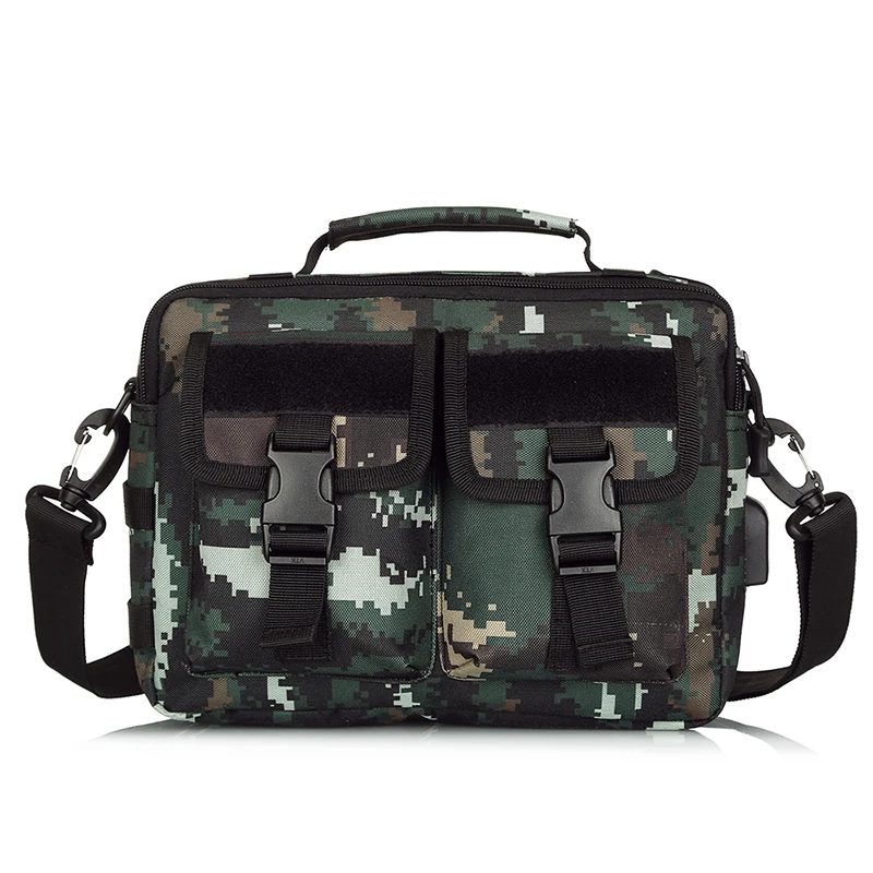 Molle Tactical Messenger Vintage Camouflage Army Crossbody Bag Nylon