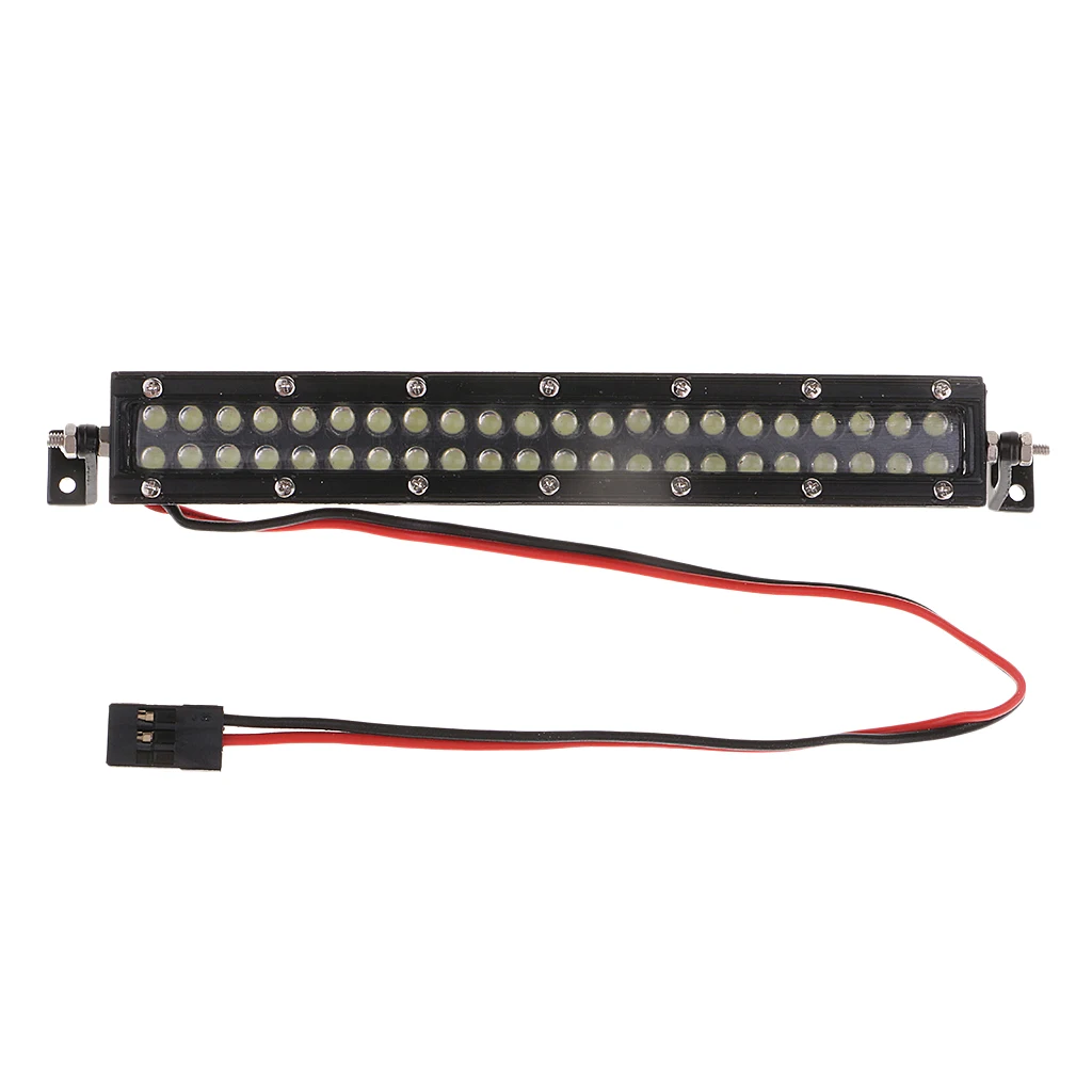 RC Roof LED Light Bar Lamp 44 LED Light Bar Strip for 1:10 RC Rock Crawler Truck TRX4 90046