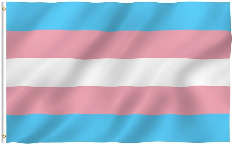 Candiway 3x5 Foot транспол флаг розовый синий Радуга флаги из полиэстера с латунными люверсами 3X5 футов яркий цвет UV Fade Resistan