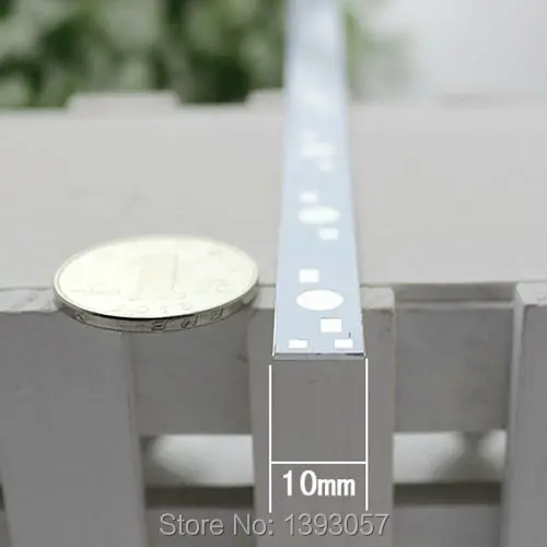 

100pcs/lot 500mm*10mm Rectangle LED Bar Lamp Panel, 10W 30W LED Aluminum Base Plate For High Power LED Lights