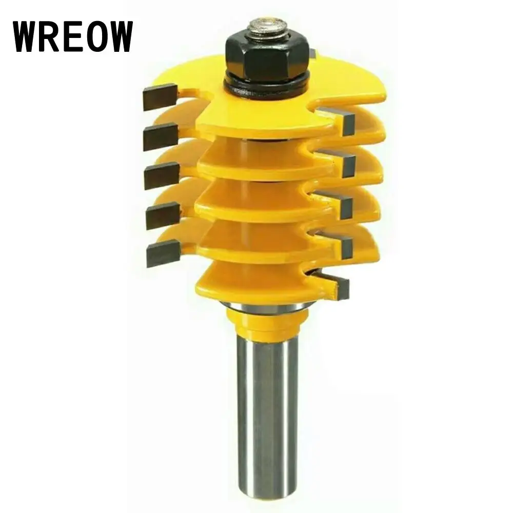 Adjustable 1/2 Shank Milling Cutter Wood Router Bit Splicing Puzzle