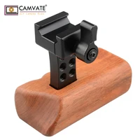 camvate dslr עץ ידית CAMVATE DSLR עץ ידית אחיזת פרקט (יד שמאל) עם סוואט Rail קלאמפ & מעקה בטיחות (70 מ"מ) C1532 אבזרי צילום במצלמה (3)