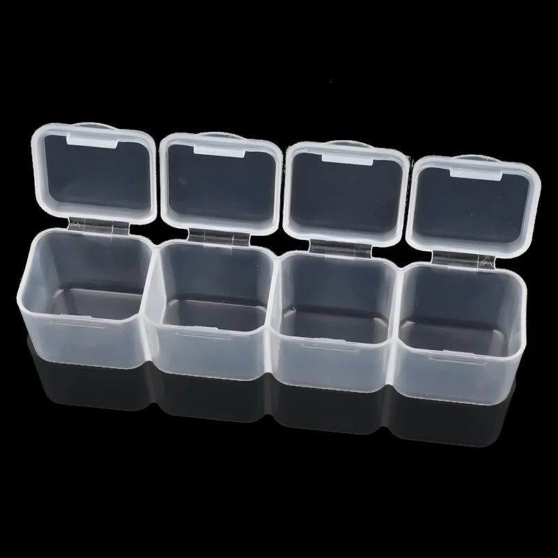 50 Slots Plastic Nail Art Rhinestones Box Jewelry Storage Box Case Holder Organizer