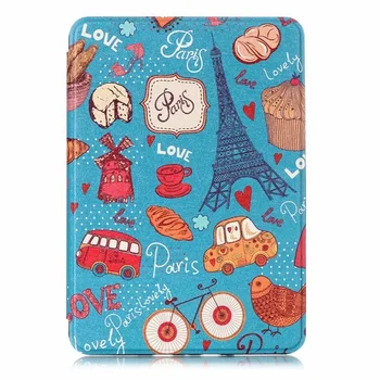 

Magnetic Printed Smart Cover PU Case For Amazon New Kindle Paperwhite 4 Generation Case funda For Kindle Paperwhite 2018 case