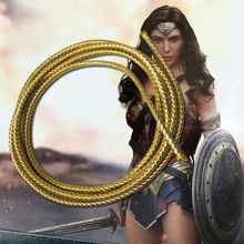 Super-herói mulher laço da verdade princesa diana cosplay prop pu corda 6mm filme acessórios