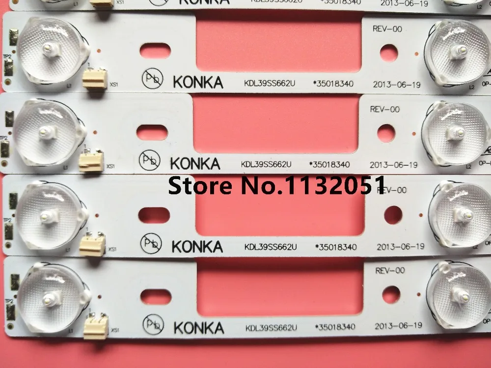 50Pieces LED backlight bar for KONKA KDL39SS662U 35018339 327mm 4 LEDs( 1 LED 6V) - ANKUX Tech Co., Ltd