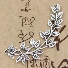 2 шт амулеты оливковая ветка 87x38 мм Античная Подвеска подходит, винтажная тибетская Серебряная бронзовая, сделай сам для ювелирных изделий ручной работы