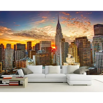 

New York City Natural Scenery Papel 5d wall Mural Wall paper for Living Room sofa background mural wallpaper 3d wall photo mural