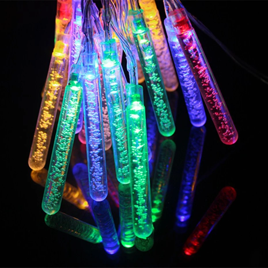 YINGTOUMAN Bubbles Stick Lamp 20LED 5m Solar String Lights LED Strip