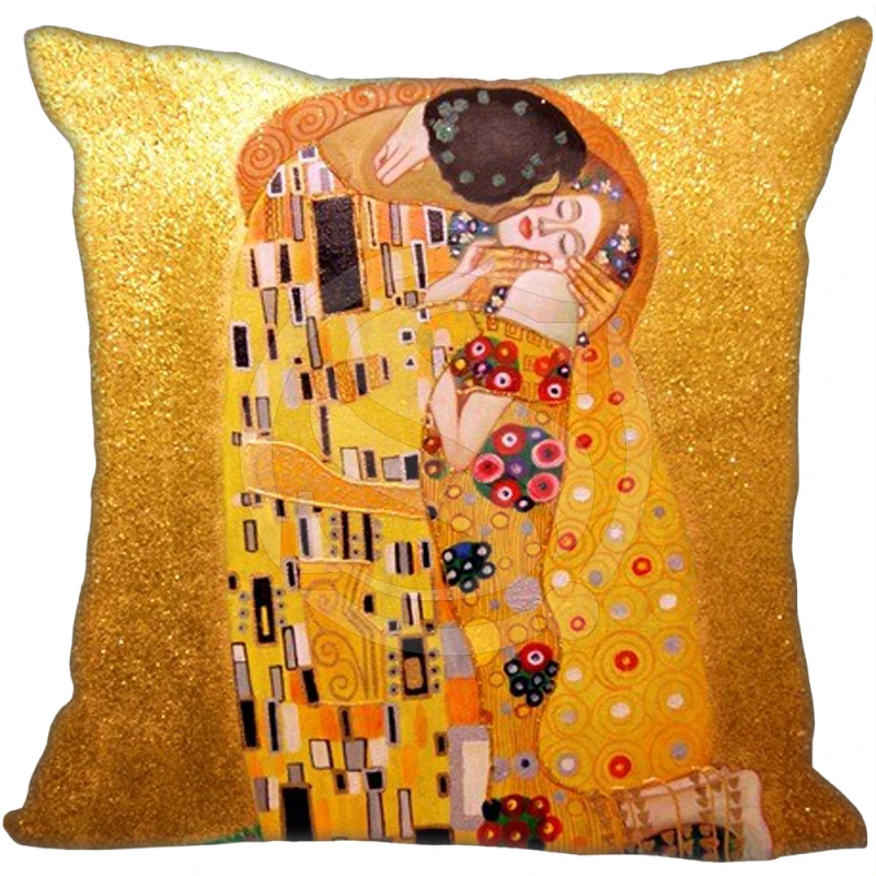 

Hot Sale Gold Painter Artist Gustav Klimt Painting 40x40 CM(one sides)Soft Pillowcase pillow case