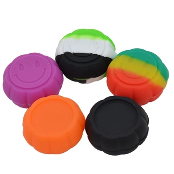 

Tsondianz New Slick Smile Face Non-Stick Storage 6ml Silicone Container Silicon Box For Smoke Oil And Smoke Paste