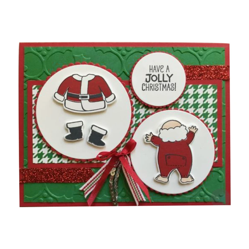 

InLoveArts 22Pcs/lot Christmas Metal Cutting Dies and Stamps Scrapbooking Stencil Rubber Clear Stamps with Dies 14*14cm 123*84mm