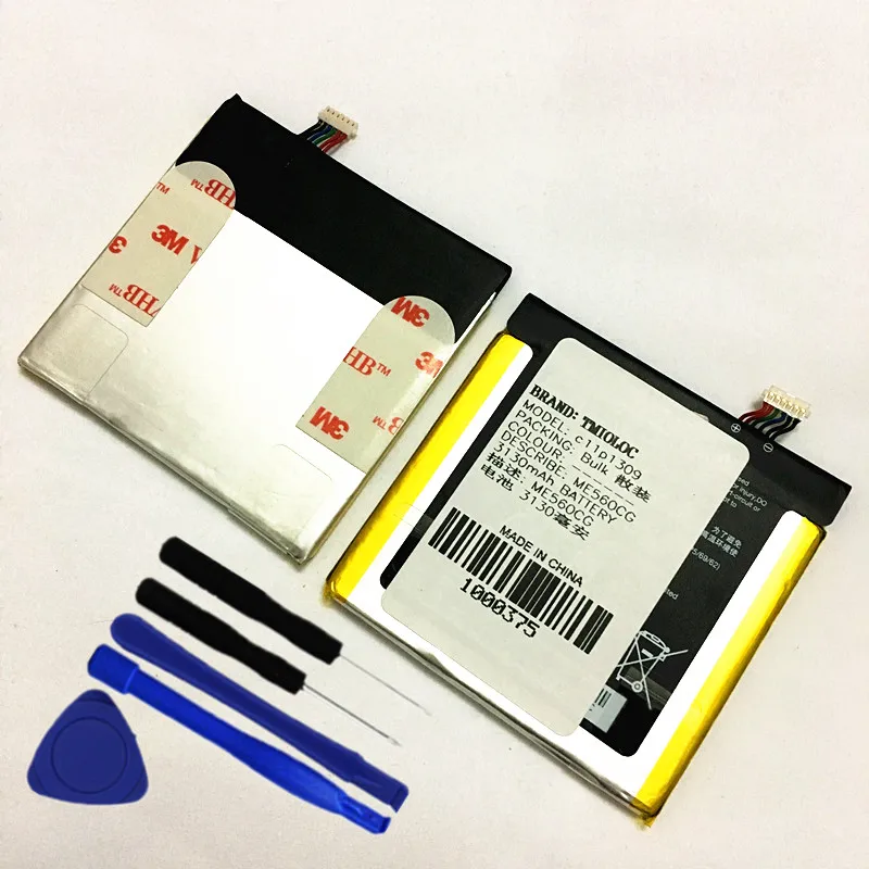 

Original TMIOLOC Real 3130mAh c11p1309 battery For Asus Fonepad Note FHD 6 ME560CG with sticker glue