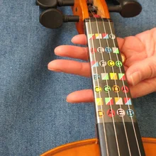 Скрипка Beginer Обучающие инструменты 4/4 Скрипка гриф аккорд Примечание наклейки маркеры для гитарных ладов этикетки многоцветный
